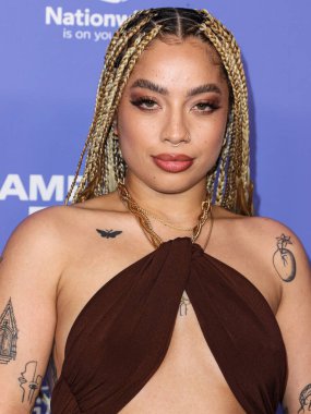 Kiana Led (Kiana Lede) arrives at the 2023 Billboard Women In Music held at the YouTube Theater on March 1, 2023 in Inglewood, Los Angeles, California, United States.