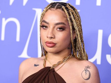 Kiana Led (Kiana Lede) arrives at the 2023 Billboard Women In Music held at the YouTube Theater on March 1, 2023 in Inglewood, Los Angeles, California, United States.