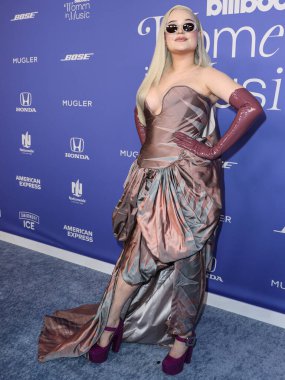 Kim Petras arrives at the 2023 Billboard Women In Music held at the YouTube Theater on March 1, 2023 in Inglewood, Los Angeles, California, United States.