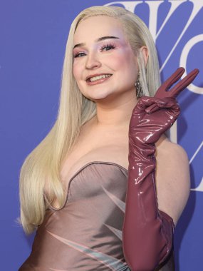 Kim Petras arrives at the 2023 Billboard Women In Music held at the YouTube Theater on March 1, 2023 in Inglewood, Los Angeles, California, United States.