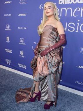 Kim Petras arrives at the 2023 Billboard Women In Music held at the YouTube Theater on March 1, 2023 in Inglewood, Los Angeles, California, United States.