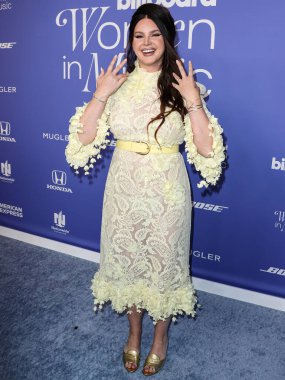 Lana Del Rey wearing a Zimmermann dress arrives at the 2023 Billboard Women In Music held at the YouTube Theater on March 1, 2023 in Inglewood, Los Angeles, California, United States. clipart