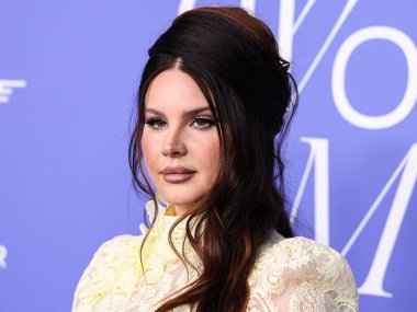 Lana Del Rey wearing a Zimmermann dress arrives at the 2023 Billboard Women In Music held at the YouTube Theater on March 1, 2023 in Inglewood, Los Angeles, California, United States. clipart