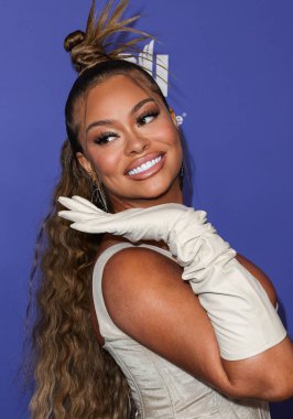 Latto arrives at the 2023 Billboard Women In Music held at the YouTube Theater on March 1, 2023 in Inglewood, Los Angeles, California, United States. 