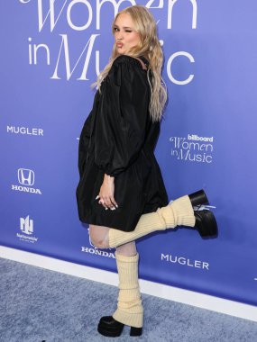 Lolo Zoua arrives at the 2023 Billboard Women In Music held at the YouTube Theater on March 1, 2023 in Inglewood, Los Angeles, California, United States.