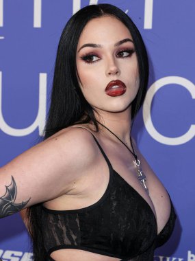 Maggie Lindemann arrives at the 2023 Billboard Women In Music held at the YouTube Theater on March 1, 2023 in Inglewood, Los Angeles, California, United States. 