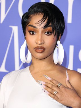 Shenseea arrives at the 2023 Billboard Women In Music held at the YouTube Theater on March 1, 2023 in Inglewood, Los Angeles, California, United States. 