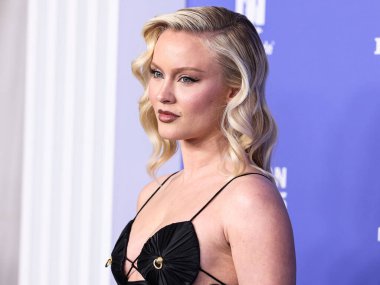 Zara Larsson wearing a Schiaparelli dress arrives at the 2023 Billboard Women In Music held at the YouTube Theater on March 1, 2023 in Inglewood, Los Angeles, California, United States. 