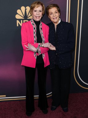 Carol Burnett and Julie Andrews arrive at NBC's 'Carol Burnett: 90 Years Of Laughter + Love' Birthday Special held at AVALON Hollywood and Bardot on March 2, 2023 in Hollywood, Los Angeles, California, United States.