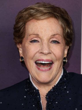 English actress, singer, and author Julie Andrews arrives at NBC's 'Carol Burnett: 90 Years Of Laughter + Love' Birthday Special held at AVALON Hollywood and Bardot on March 2, 2023 in Hollywood, Los Angeles, California, United States. 
