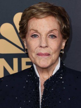 English actress, singer, and author Julie Andrews arrives at NBC's 'Carol Burnett: 90 Years Of Laughter + Love' Birthday Special held at AVALON Hollywood and Bardot on March 2, 2023 in Hollywood, Los Angeles, California, United States. 