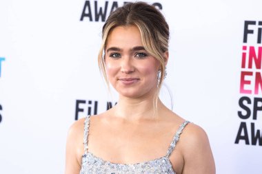 Haley Lu Richardson arrives at the 2023 Film Independent Spirit Awards held at the Santa Monica Beach on March 4, 2023 in Santa Monica, Los Angeles, California, United States. 