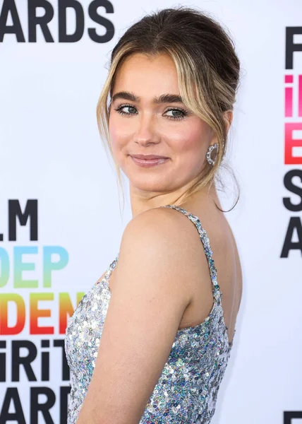 stock image Haley Lu Richardson arrives at the 2023 Film Independent Spirit Awards held at the Santa Monica Beach on March 4, 2023 in Santa Monica, Los Angeles, California, United States. 