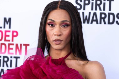 Michaela Jae Rodriguez (MJ Rodriguez) arrives at the 2023 Film Independent Spirit Awards held at the Santa Monica Beach on March 4, 2023 in Santa Monica, Los Angeles, California, United States.