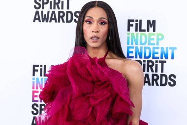 Michaela Jae Rodriguez (MJ Rodriguez) arrives at the 2023 Film Independent Spirit Awards held at the Santa Monica Beach on March 4, 2023 in Santa Monica, Los Angeles, California, United States.