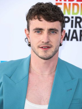 Paul Mescal arrives at the 2023 Film Independent Spirit Awards held at the Santa Monica Beach on March 4, 2023 in Santa Monica, Los Angeles, California, United States. 