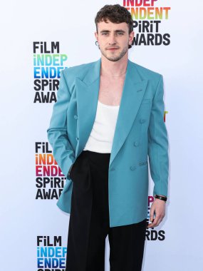 Paul Mescal arrives at the 2023 Film Independent Spirit Awards held at the Santa Monica Beach on March 4, 2023 in Santa Monica, Los Angeles, California, United States. 