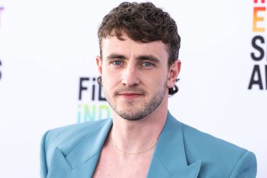 Paul Mescal arrives at the 2023 Film Independent Spirit Awards held at the Santa Monica Beach on March 4, 2023 in Santa Monica, Los Angeles, California, United States. 