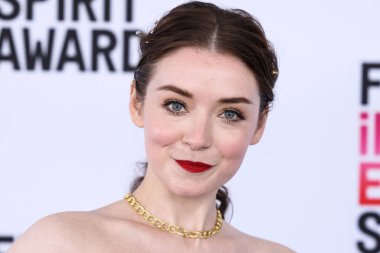 Sarah Bolger arrives at the 2023 Film Independent Spirit Awards held at the Santa Monica Beach on March 4, 2023 in Santa Monica, Los Angeles, California, United States. 