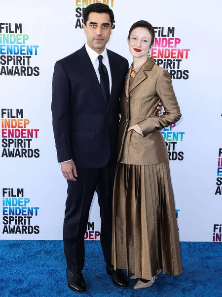 Karim Saleh Andrea Riseborough Arrive 2023 Film Independent Spirit Awards — Fotografia de Stock