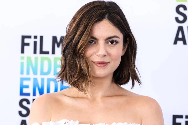 stock image Monica Barbaro arrives at the 2023 Film Independent Spirit Awards held at the Santa Monica Beach on March 4, 2023 in Santa Monica, Los Angeles, California, United States.