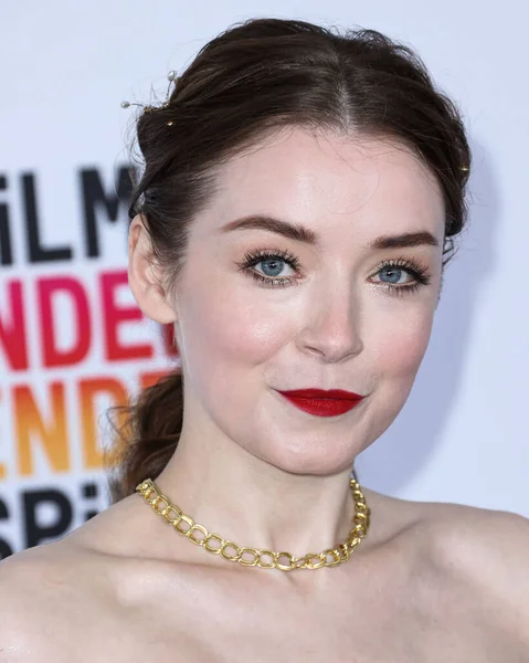 stock image Sarah Bolger arrives at the 2023 Film Independent Spirit Awards held at the Santa Monica Beach on March 4, 2023 in Santa Monica, Los Angeles, California, United States. 