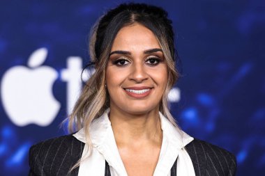 Ambreen Razia, 7 Mart 2023 'te Westwood, Los Angeles, Kaliforniya' da Regency Village Theatre 'da düzenlenen Los Angeles Prömiyer of Apple TV +' s Original Series 'Ted Lasso' nun 3. sezonuna geliyor.. 