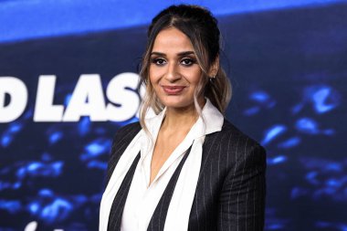 Ambreen Razia, 7 Mart 2023 'te Westwood, Los Angeles, Kaliforniya' da Regency Village Theatre 'da düzenlenen Los Angeles Prömiyer of Apple TV +' s Original Series 'Ted Lasso' nun 3. sezonuna geliyor.. 