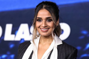 Ambreen Razia, 7 Mart 2023 'te Westwood, Los Angeles, Kaliforniya' da Regency Village Theatre 'da düzenlenen Los Angeles Prömiyer of Apple TV +' s Original Series 'Ted Lasso' nun 3. sezonuna geliyor.. 