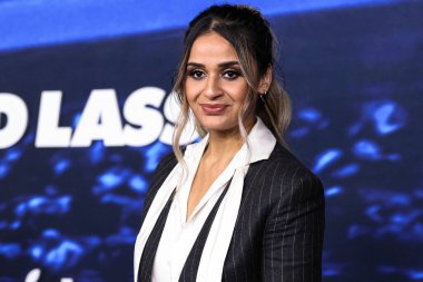 Ambreen Razia, 7 Mart 2023 'te Westwood, Los Angeles, Kaliforniya' da Regency Village Theatre 'da düzenlenen Los Angeles Prömiyer of Apple TV +' s Original Series 'Ted Lasso' nun 3. sezonuna geliyor.. 