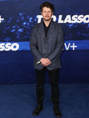 Brett Dier, Apple TV 'nin Los Angeles Prömiyeri ve Ted Lasso' nun 3. sezonu için 7 Mart 2023 'te Westwood, Los Angeles, Kaliforniya, ABD' deki Regency Village Theatre 'a geldi.. 