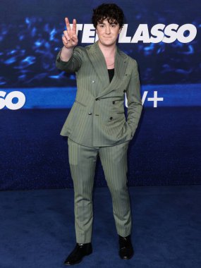Charlie Hiscock, Apple TV 'nin Los Angeles Premiere of Orijinal Dizisi Ted Lasso' nun 3. sezonu için 7 Mart 2023 'te Westwood, Los Angeles, Kaliforniya' da Regency Village Theatre 'a geldi.. 