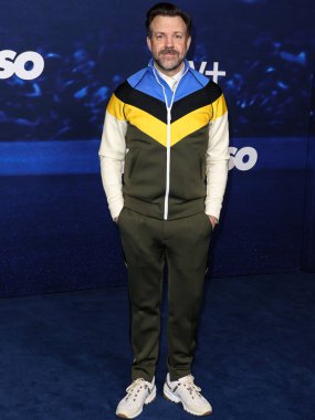 Jason Sudeikis 7 Mart 2023 'te Westwood, Los Angeles, Kaliforniya' da Regency Village Theatre 'da düzenlenen Los Angeles Prömiyer of Apple TV +' s Original Series 'Ted Lasso' nun 3. sezonuna geliyor.. 