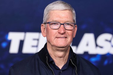 Apple 'ın İcra Kurulu Başkanı Tim Cook, 7 Mart 2023' te Westwood, Los Angeles, Kaliforniya, ABD 'deki Regency Village Theatre' da düzenlenen Apple TV + 's Original Series' Ted Lasso 'nun 3. sezonuna geliyor..