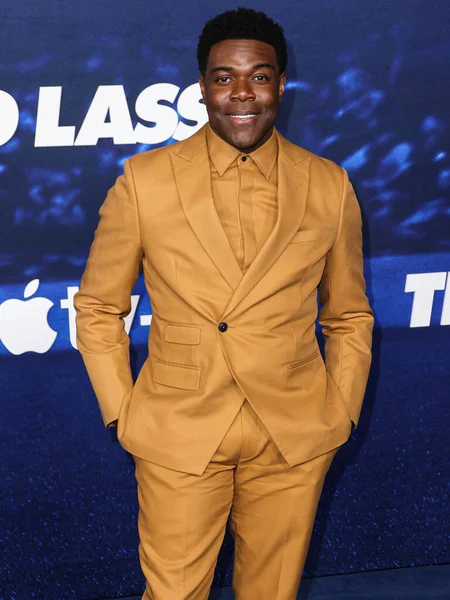 stock image Sam Richardson arrives at the Los Angeles Premiere Of Apple TV+'s Original Series 'Ted Lasso' Season 3 held at the Regency Village Theatre on March 7, 2023 in Westwood, Los Angeles, California, United States. 