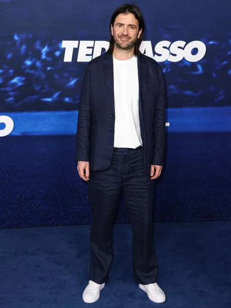 stock image Spencer Jones arrives at the Los Angeles Premiere Of Apple TV+'s Original Series 'Ted Lasso' Season 3 held at the Regency Village Theatre on March 7, 2023 in Westwood, Los Angeles, California, United States. 