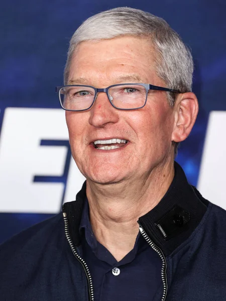Verkställande Direktör För Apple Tim Cook Anländer Till Los Angeles — Stockfoto