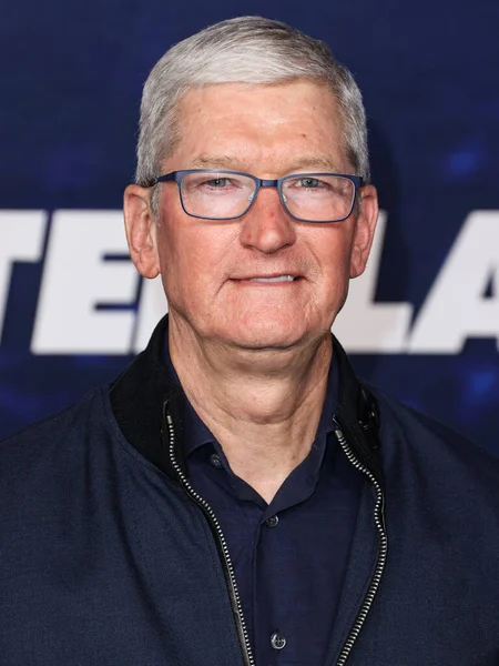 Diretor Executivo Apple Tim Cook Chega Los Angeles Premiere Apple — Fotografia de Stock