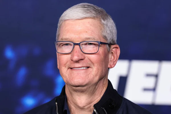 Dyrektor Generalny Apple Tim Cook Przybywa Premierę Serialu Apple Ted — Zdjęcie stockowe