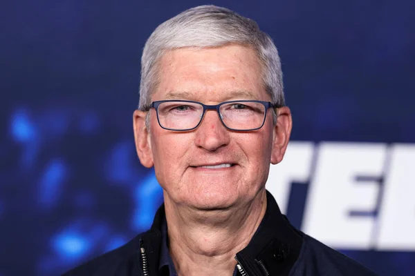 Dyrektor Generalny Apple Tim Cook Przybywa Premierę Serialu Apple Ted — Zdjęcie stockowe