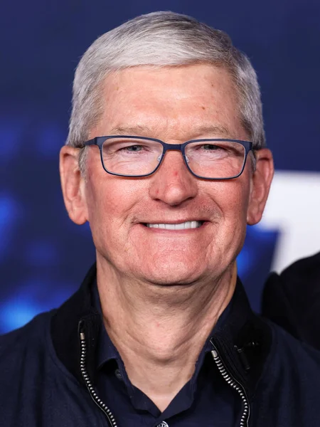 Apple Tim Cook Vezérigazgatója 2023 Március Érkezik Apple Eredeti Sorozatának — Stock Fotó