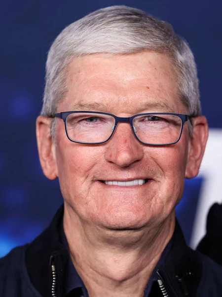 Apple Tim Cook Vezérigazgatója 2023 Március Érkezik Apple Eredeti Sorozatának — Stock Fotó