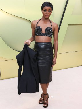 Danielle Deadwyler, 9 Mart 2023 tarihinde Batı Hollywood, Los Angeles, Kaliforniya, ABD 'deki Pasifik Tasarım Merkezi' nde düzenlenen Versace Güz / Kış 2023 Moda Gösterisi 'ne ulaşır.. 