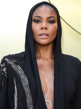 Amerikalı aktris Gabrielle Union, 9 Mart 2023 'te Batı Hollywood, Los Angeles, Kaliforniya' da düzenlenen Versace Güz / Kış Moda Şovu 'na geldi.. 