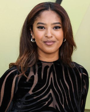 Natalia Diamante Bryant, 9 Mart 2023 'te Batı Hollywood, Los Angeles, Kaliforniya, ABD' deki Pasifik Tasarım Merkezi 'nde düzenlenen Versace Fall / Winter 2023 Moda Show' a geldi.. 