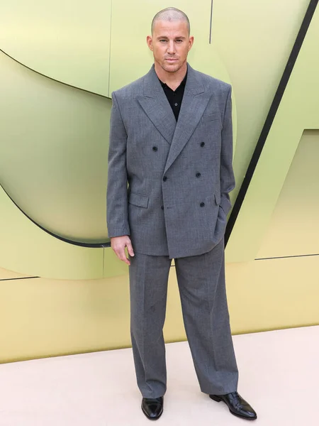 Αμερικανός Ηθοποιός Channing Tatum Φτάνει Στο Versace Fall Winter 2023 — Φωτογραφία Αρχείου