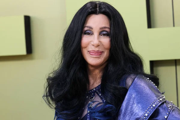 Americká Zpěvačka Herečka Televizní Osobnost Cher Cherilyn Sarkisian Přijíždí Versace — Stock fotografie