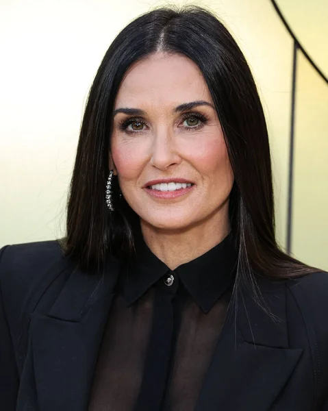 stock image American actress Demi Moore arrives at the Versace Fall/Winter 2023 Fashion Show held at the Pacific Design Center on March 9, 2023 in West Hollywood, Los Angeles, California, United States. 