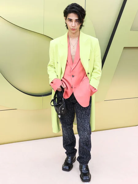 stock image Jeff Satur arrives at the Versace Fall/Winter 2023 Fashion Show held at the Pacific Design Center on March 9, 2023 in West Hollywood, Los Angeles, California, United States. 