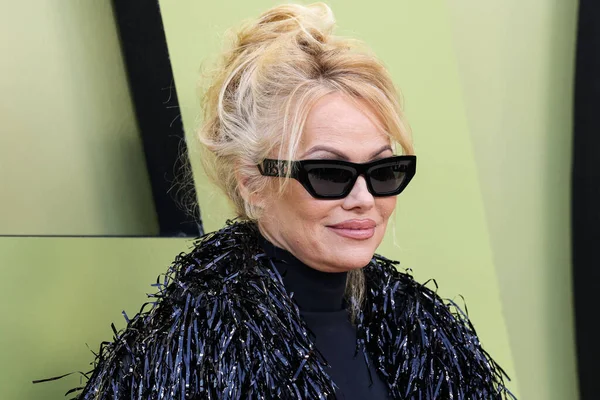 Actrice Mannequin Personnalité Médiatique Canado Américaine Pamela Anderson Arrive Défilé — Photo